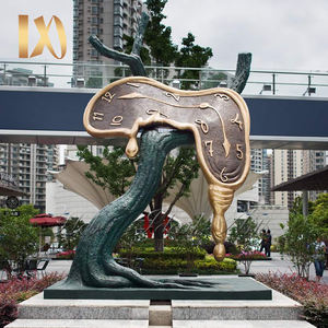 Célèbre Art abstrait extérieur jardin décor grandeur nature Salvador laiton Bronze <span class=keywords><strong>Dali</strong></span> horloge Statue Sculpture - Product Image 6