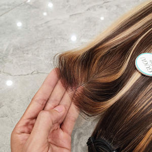 Vente en gros Cheveux Soyeux Raides P4/27 Couleur Piano Vietnamien Remy Tissage Humain Teinture Paquets avec Transparent pour Perruques Lace Front - Product Image 4