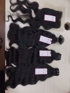 Máquina de cabello Remy brasileño virgen 100%, doble trama, pelo ondulado suelto Natural, tejido de cutículas alineadas, sin enredos, sin desprendimiento - Product Image 6