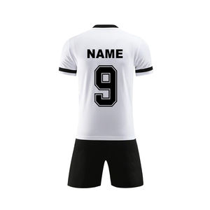Conjunto de uniforme de fútbol de Material de poliéster transpirable y de secado rápido Diseña tu propio Conjunto de jersey y pantalones cortos de fútbol para Unisex - Product Image 3