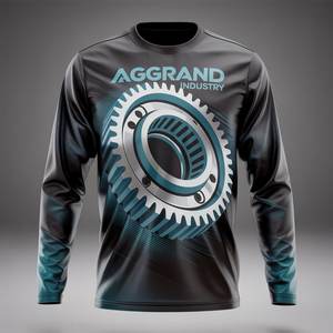 Camisetas de Pesca para Hombre al por Mayor, Sublimación OEM, Protección Solar UPF50, Impresión Personalizada, Poliéster y Elastano, Secado Rápido, Manga Larga, Cuello Redondo, Ecológicas - Product Image 4