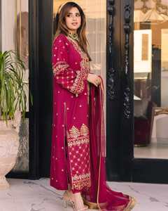 ผ้า lehnga choli สำหรับเจ้าสาวงานปักหลากสีสำหรับงานแต่งงานงานปาร์ตี้ออกแบบ0117สำหรับผู้หญิงขายส่ง - Product Image 2