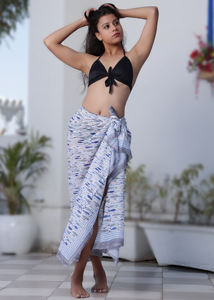 Écharpe en voile hautement respirante à imprimé poisson, artisanat indien fait à la main, artisanat de Jaipur, couvre-plage en coton multicolore pour femme, sarong - Product Image 2