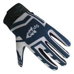 Gants de football américain à paume antidérapante en silicone imprimés or personnalisés pour les sports de plein air - Product Image 6