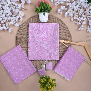 Vêtement ethnique traditionnel indien, robe imprimée à l'écran, costume en coton, tissu imprimé à l'écran, salwar kameez, tissu imprimé pour robe - Product Image 3