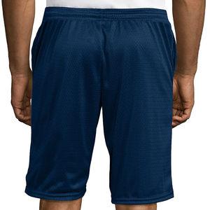 Pantalones cortos de malla con logotipo personalizado para hombre, pantalones cortos de talla grande, transpirables, de secado rápido, sólidos, servicio OEM al por mayor, pantalones cortos informales de talla grande personalizados - Product Image 5