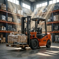 Chariot élévateur diesel YCMG 3 tonnes 3000 kg Montacargas Diesel certifié CE ISO FD30 avec moteur Isuzu pour entrepôt et usine