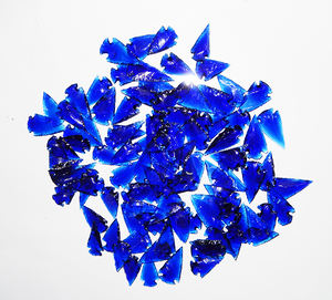 Obsidienne violette 1-1,5 pouce, pointe de flèche, agate colorée faite à la main, fournisseur en gros de l'Inde, Amayra Crysatls Exports - Product Image 5