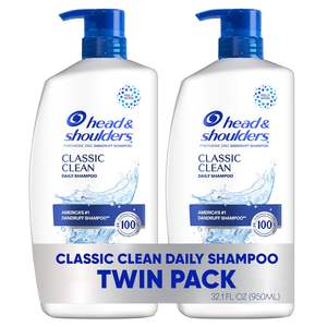 Shampoo antipelliculaire Head & Shoulders Classic Clean, pack double, utilisation quotidienne, sans parabène, 32,1 fl oz chacun (lot de 2) - Product Image 4