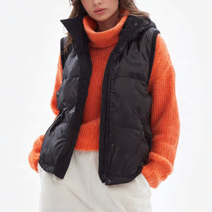 Chaleco Acolchado Sin Mangas para Invierno, Unisex, con Cuello Alto y Cremallera - Product Image 3