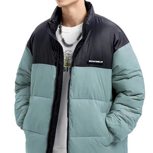Chaqueta acolchada para hombre hecha a medida 2024, abrigo de invierno impermeable de alta calidad, decoración de piel, estilo informal de talla grande, precio al por mayor - Product Image 1