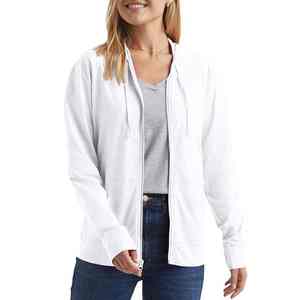 Sudadera con Capucha y Cremallera para Mujer, Informal, Holgada, de Forro Polar, Estilo Urbano, con Logotipo Personalizado, Top de Moda - Product Image 6