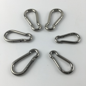 Kait Klip Kecil <span class=keywords><strong>Carabiner</strong></span> Baja Tahan Karat 304, Pengait Pegas untuk Berkemah, Mendaki, Klip untuk Tali, Rantai, Gantungan Kunci, Cincin Kunci - Product Image 3