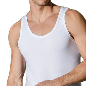 Camiseta Deportiva sin Mangas de Spandex/Algodón para Hombre, Estilo Informal para Verano, Diseño Liso Personalizado con Logotipo Propio, Estilo Formal, Secado Rápido - Product Image 3