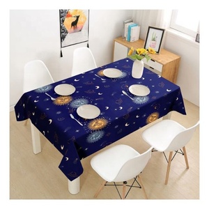 Organic Cotton Table Cloth Sets Manufacturer Daisy Floral Printed <b>Edge</b> Bind High Quality Bulk OEM Private Label - Product Image 3