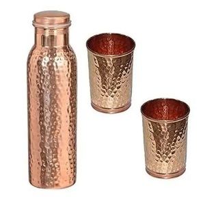 High-Class Custom Printed Copper <b>Water</b> Bottle Most Demanded Plastic Drinkware for Table Use - Product Image 5