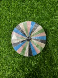 Sous-verres en bois élégants et raffinés en nacre, design classique de qualité supérieure, pour la décoration de table de mariage 2026 - Product Image 5