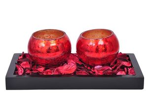 Luxury Glass Votive & <b>Tealight</b> <b>Candle</b> <b>Holder</b> Handcrafted Mosaic Design New Artisan Aura Home Decor for Christmas & Weddings - Product Image 3