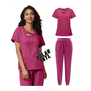 Elegante Conjunto de Uniforme Médico Unisex para Enfermeros con Detección de Agujas y Fusión sin Costuras - Product Image 3