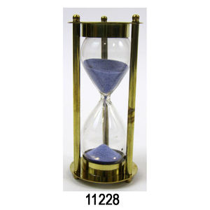 Temporizador de arena de comercio internacional Latón chapado en oro forma redonda personalizar temporizador de arena para decoración Interior del hogar - Product Image 4