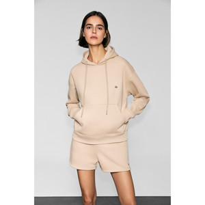 Urban Beat JINGSO Sweat-shirt doux à capuche doublé de polaire avec poche kangourou et détails imprimés pour femme - Product Image 5