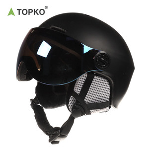 TOPKO-casco de nieve multideporte para hombre y mujer, protector de cabeza de esquí de Snowboard con gafas - Product Image 1