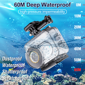 HONGDAK funda protectora impermeable 197ft/60m carcasa de buceo submarino carcasa de buceo <span class=keywords><strong>Insta360</strong></span> <span class=keywords><strong>GO</strong></span> 3 funda - Product Image 4