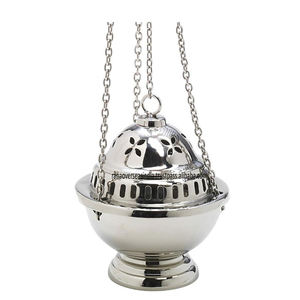 El quemador de incienso de plata de alta demanda se puede usar colgando y de pie, perfecto para ceremonias religiosas a precios asequibles - Product Image 6
