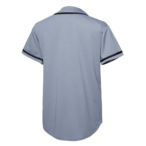Ventes en gros de maillots de baseball vierges, classiques, en maille respirante, imprimés numériquement, personnalisés, pour hommes, sport, noir, broderie, maillot de baseball - Product Image 2