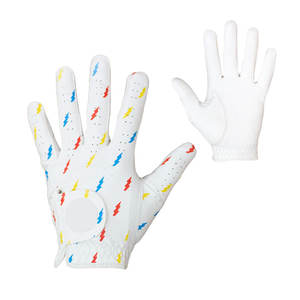 Guantes de golf OEM de la más alta calidad para mujer totalmente lisos hechos de cuero Cabretta duradero de primera calidad - Product Image 5