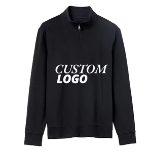 Sweat-shirt à col montant pour homme, fermeture éclair sur le devant, veste d'hiver, tricot uni, impression numérique, respirant - Product Image 2