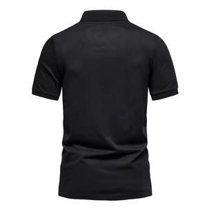 Gimnasio de alta calidad para hombres para camisetas de polo Panel amarillo negro personalizado mezcla de algodón Casual nuevo modelo camisa de punto Plus - Product Image 3