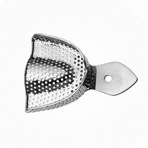 1 Bandeja de Impresión Dental Manual Perforada de Acero Inoxidable Extra Grande, Juego de Instrumentos Quirúrgicos con Certificación CE - Product Image 1