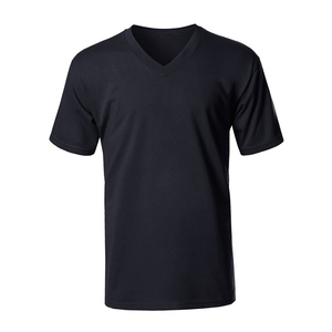 เสื้อยืดวินเทจคอวีสำหรับผู้ชายแบบเรียบง่ายสำหรับผู้ชายเสื้อยืดคอวีแบบคลาสสิกสวมใส่สบายหรูหรา - Product Image 4