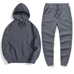 Fabricant de vêtements OEM personnalisés pour hommes : Veste zippée et pantalon de costume, hauts à manches longues entièrement zippés, pantalons de sport, tenues athlétiques - Product Image 2