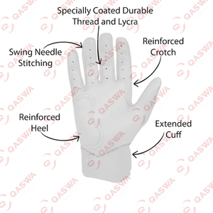 Gants de frappe de baseball haute performance pour adultes et jeunes Conception personnalisable durable OEM Prêt pour la commande en gros - Product Image 2