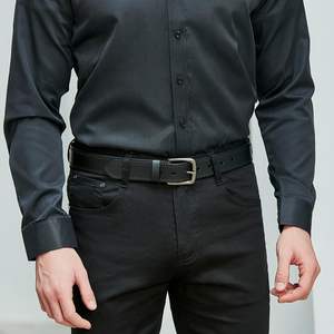 Cinturón de Cuero Genuino de Lujo con Hebilla de Pasador, Diseño Clásico de Moda, Hecho a Mano, Color Marrón, Informal, para Hombre, 2026 - Product Image 6