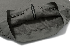 Sweat-shirt à capuche sport hip-hop tendance personnalisé, manches amples avec fermeture éclair, sweat-shirt pour homme en coton lourd, sweat-shirt décontracté - Product Image 4