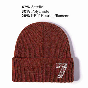 Manufacture Latest Style Classic <b>Hats</b> Solid Plain Color <b>Beanie</b> <b>Hats</b> <b>Men</b> & Women <b>Beanie</b> Knitted Caps for Adults - Product Image 2