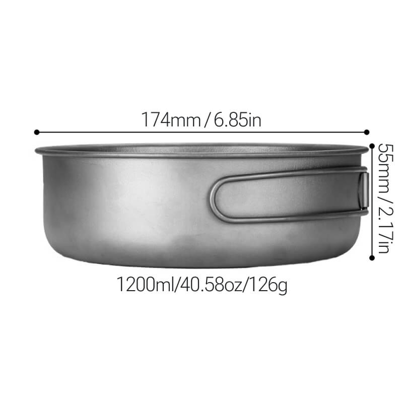 Sartén de Titanio de 1200ml