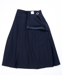Jupes pour femmes de qualité exceptionnelle, excellent rapport qualité-prix, longueur genou, C11-Navy, style japonais, respirantes, anti-rides, six plis, fermeture éclair - Product Image 3