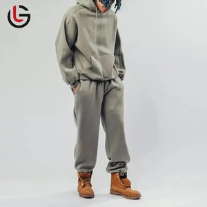 Chándal elegante lavado con ácido para hombre, ropa ligera para correr con capucha, superventas, ropa deportiva pesada para la temporada de invierno - Product Image 1