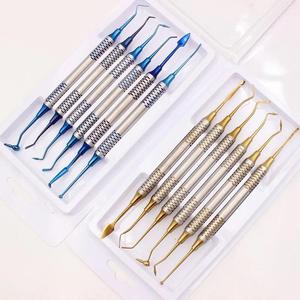 6 cái nha khoa composite nhựa điền spatulas Kit Titan hoặc Vàng tráng đầu nhựa phụ bởi medicab cụ - Product Image 5