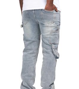 Pantalones Vaqueros para Hombre Hechos a Medida al por Mayor en Grandes Cantidades, Estilo Casual, Pantalones Vaqueros de Alta Calidad, Rectos, Curvos y a Rayas - Product Image 6