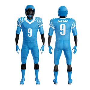 Uniformes de Fútbol Americano Personalizados, Conjunto de Manga Corta con Bordado Sublimado y Tackle Twill - Product Image 1