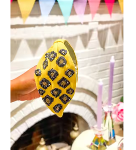 Hairband Leopard Seed Beaded Embroidery Hairbands <b>Headbands</b> Hair Accessories From India for <b>Women</b> and Girls From India - Product Image 1