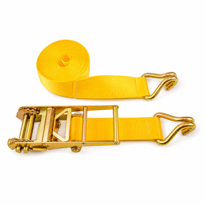 Sangle d'arrimage à cliquet en polyester robuste de qualité industrielle Provina 75 mm 8000 kg avec crochets métalliques certifiée GS & CE pour le transport de machines - Product Image 5