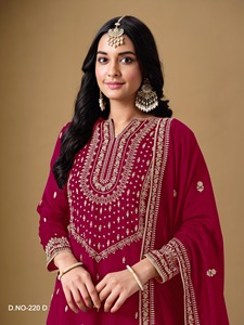 Belle soie d'art avec broderie Salwar costume femme fabricant de mode de Surat au taux le plus bas - Product Image 6