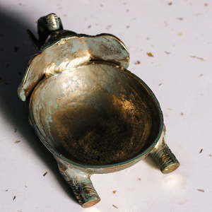 Bol d'éléphant en or antique à la mode pour décor de table pour la maison et le bureau aux prix de gros de l'Inde - Product Image 5