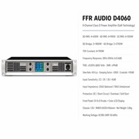 Amplificateur de puissance 4 canaux FFR AUDIO série D GaN classe D D4060